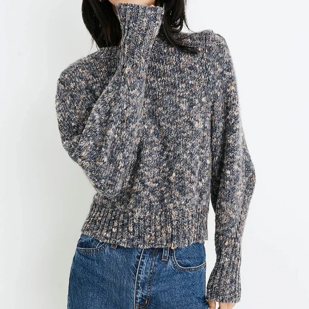 SOLD Madewell Pleat Shoulder Pullover Sweater XXS - Picture 1 of 15